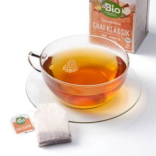 Gewürztee "Chai Klassik" mit Zimt, Ingwer & Kardamom (20 Beutel) dmBio