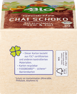 Gewürztee Chai Schoko (20 Beutel) dmBio