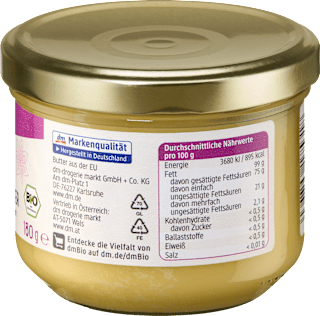Ghee, geklärte Butter dmBio
