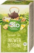 Grüner Tee Ingwer & Zitrone (20 Beutel) dmBio