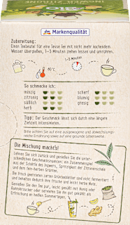 Grüner Tee Ingwer & Zitrone (20 Beutel) dmBio