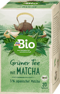 Grüner Tee mit Matcha (20 Beutel) dmBio