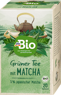 Grüner Tee mit Matcha (20 Beutel) dmBio