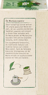 Grüner Tee mit Matcha (20 Beutel) dmBio
