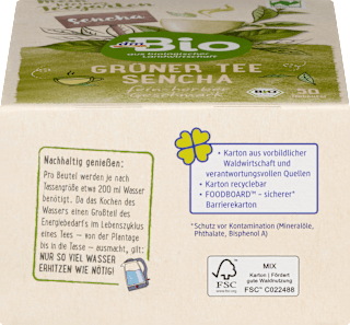 Grüner Tee Sencha (50 Beutel) dmBio