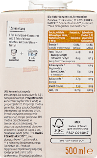 Haferdrink-Konzentrat Pro Climate,  0,5l ergibt 1,5l dmBio