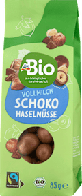 Haselnüsse in Vollmilchschokolade dmBio