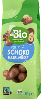Haselnüsse in Vollmilchschokolade dmBio