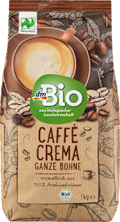 Kaffee, Caffè Crema, ganze Bohne dmBio
