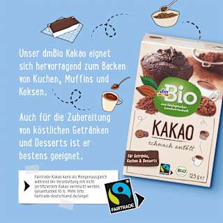 Kakao, schwach entölt dmBio