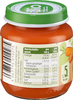 Karotte pur ab dem 5. Monat dmBio