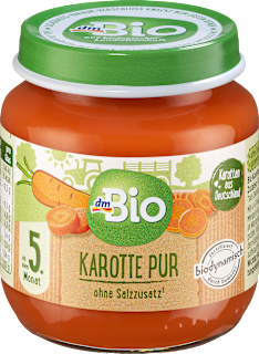 Karotte pur ab dem 5. Monat dmBio