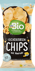 Kichererbsen Chips mit Meersalz dmBio