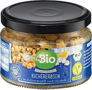 Kichererbsen in Zitronen-Olivenöl dmBio
