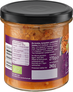 Kimchi, fermentiertes Gemüse dmBio