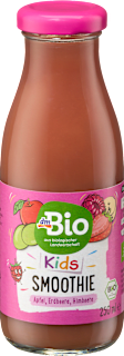 Kinder Smoothie Apfel, Erdbeere, Himbeere ab 3 Jahren dmBio