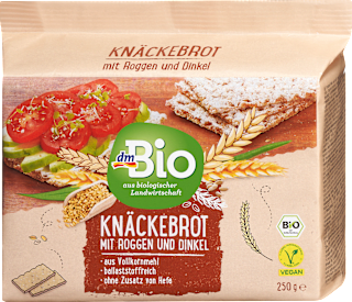 Knäckebrot, Roggen & Dinkel dmBio