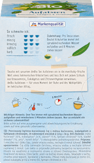 Kräutertee "Aufatmen" mit Krauseminze, Eukalyptus & Zitronenthymian (20 Beutel) dmBio