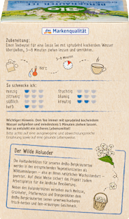 Kräutertee Bergkräuter mit Grünhafer, Melisse & Holunderblüte (20 Beutel) dmBio