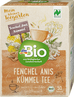 Kräutertee Fenchel, Anis & Kümmel (50 Beutel) dmBio