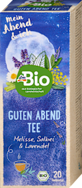 Kräutertee "Guten Abend" mit Melisse, Lavendel & Fenchel (20 Beutel) dmBio
