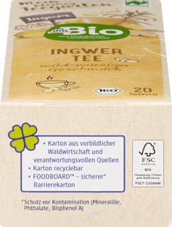 Kräutertee Ingwer (20 Beutel) dmBio