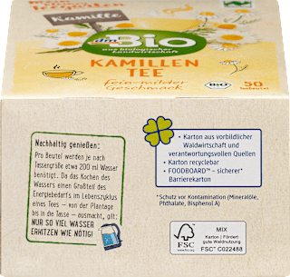 Kräutertee Kamille (50 Beutel) dmBio