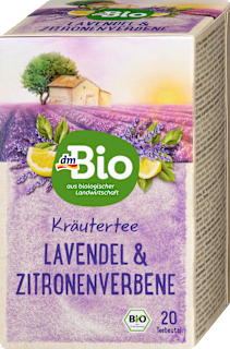 Kräutertee Lavendel & Zitronenverbene (20 Beutel) dmBio