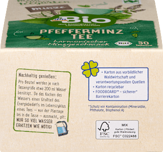 Kräutertee Pfefferminze (50 Beutel) dmBio