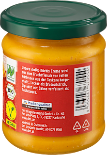Kürbiscreme mit Olivenöl dmBio