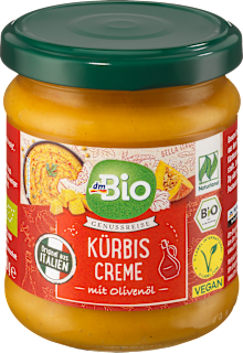 Kürbiscreme mit Olivenöl dmBio