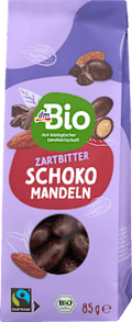 Mandeln in Zartbitterschokolade dmBio