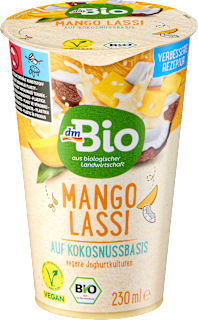 Mango Lassi auf Kokosnussbasis dmBio