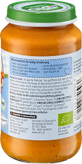 Menü Dinkel-Spaghetti Bolognese ab dem 8. Monat dmBio