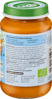 Menü Dinkelpasta mit Gemüsesauce ab dem 5. Monat dmBio
