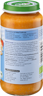 Menü Gemüse-Couscous mit Huhn, ab dem 12. Monat dmBio