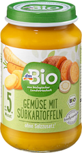 Menü Gemüse mit Süßkartoffeln ab dem 5. Monat dmBio
