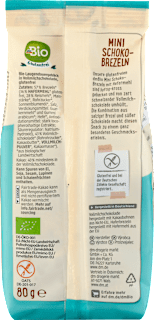 Mini Schoko-Brezeln, glutenfrei dmBio