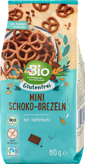 Mini Schoko-Brezeln, glutenfrei dmBio