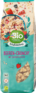 Müsli Crunchy, Hafer Beeren, glutenfrei dmBio