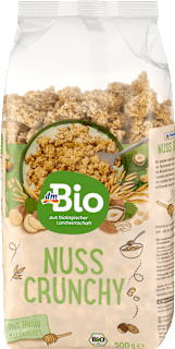 Müsli Crunchy, Nuss mit Honig verfeinert dmBio
