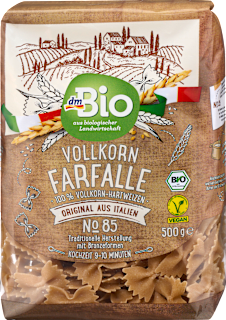 Nudeln, Farfalle aus Vollkorn No.85 dmBio