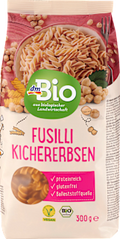 Nudeln, Fusilli aus Kichererbsen dmBio