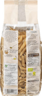 Nudeln, Penne aus Dinkel dmBio