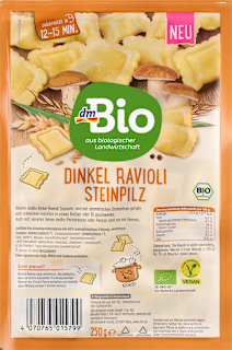 Nudeln, Ravioli Steinpilz dmBio