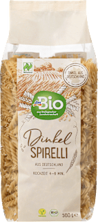 Nudeln, Spirelli aus Dinkel  dmBio