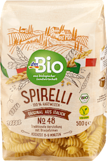 Nudeln, Spirelli aus Hartweizen, No.48 dmBio