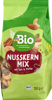 Nussmischung, Nusskernmix mit Salz & Pfeffer dmBio