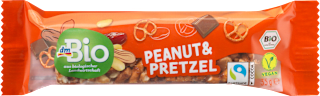 Nussriegel, Peanut & Pretzel dmBio