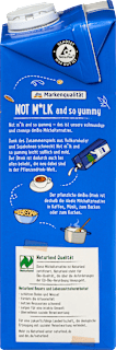 Pflanzendrink Not M*lk and so yummy dmBio